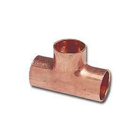 0.5 X 0.5 X 0.75 In Copper Tee, 10Pk